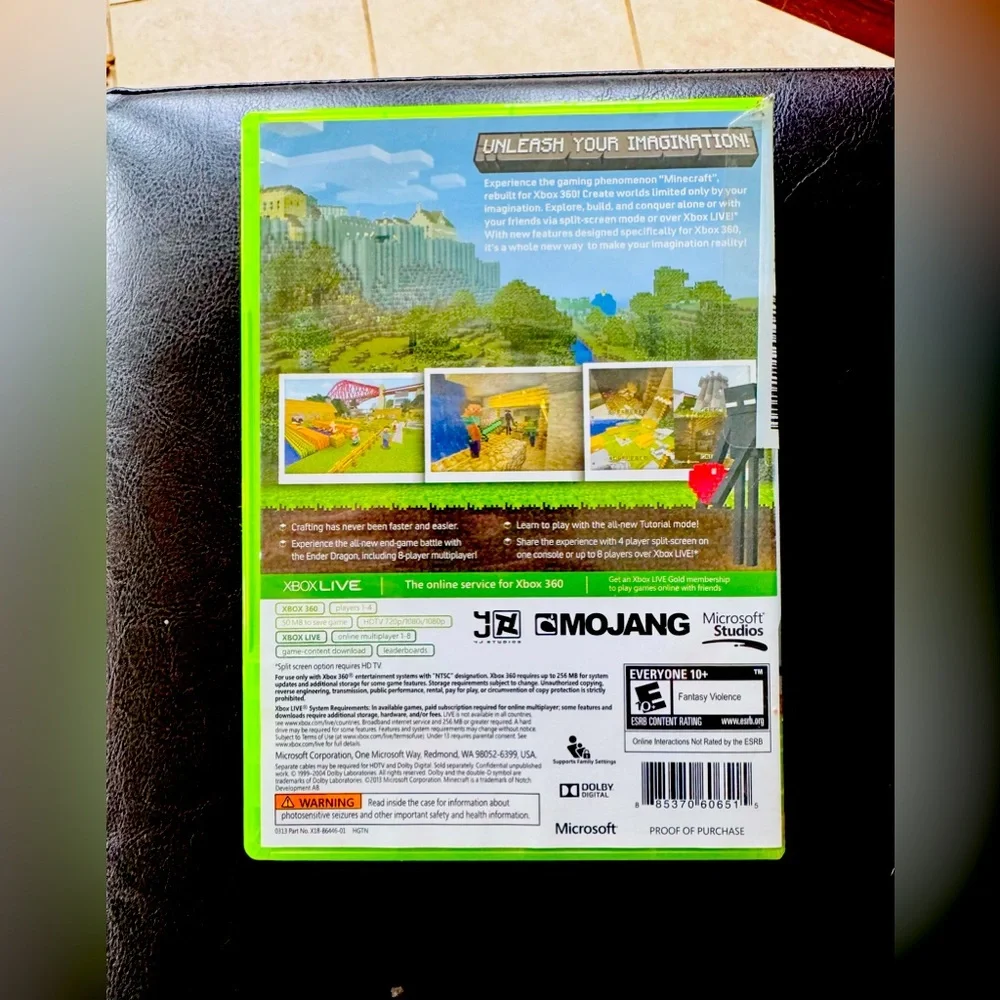 Minecraft (Microsoft Xbox 360, 2013)